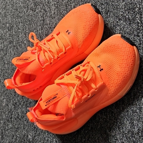 Under Armour HOVR Phantom 3 Trainer Running Athletic Shoes in Panic Orange - Picture 3 of 11